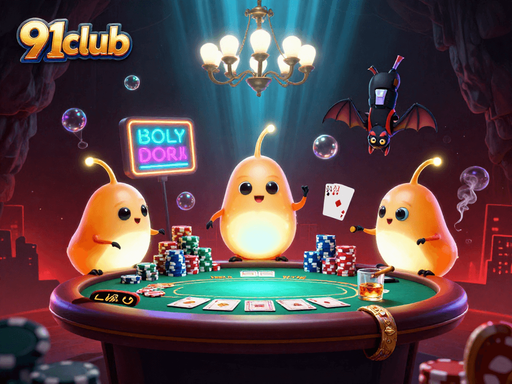 Watch the glowworms at 91club illuminate the cave casino while you play poker!