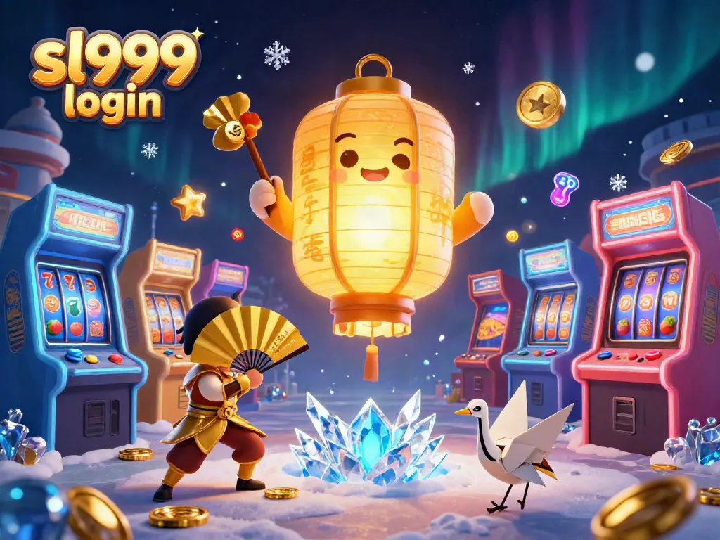 Engage in winning gameplay with sl999 login at this vibrant online casino illustration.