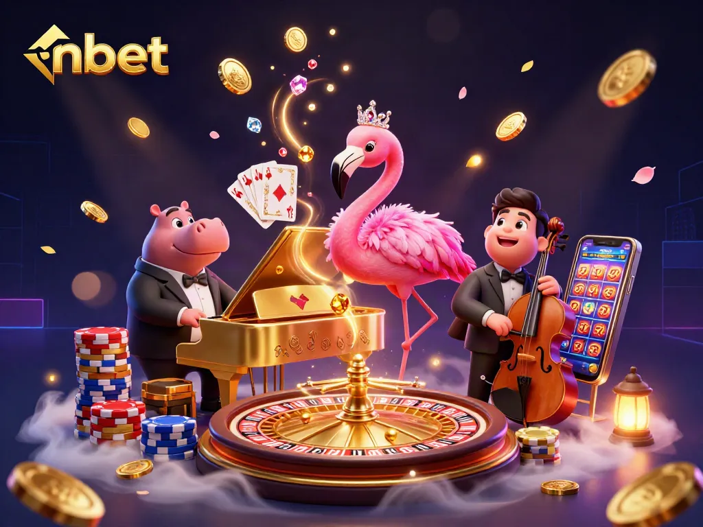 Experience the thrilling world of nbet with vibrant casino elements and characters in action.