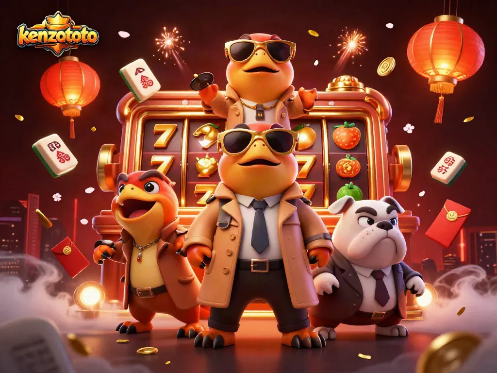 Engage with kenzototo by entering a VIP casino lounge filled with excitement and rich gaming elements.