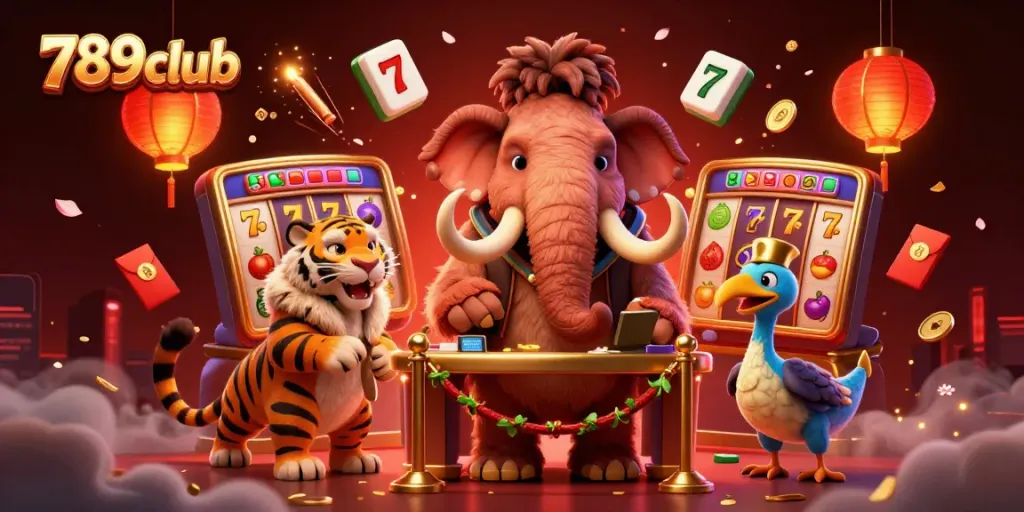 Experience the vibrant gaming atmosphere at 789club with engaging characters and dynamic casino elements.