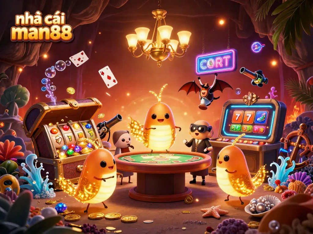 Experience the thrill of betting with nhà cái man88 in this vibrant casino scene.