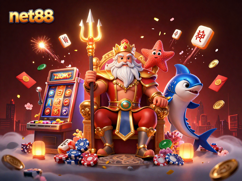 Engage in thrilling games with net88 featuring Neptune, vibrant slots, and dynamic casino elements.