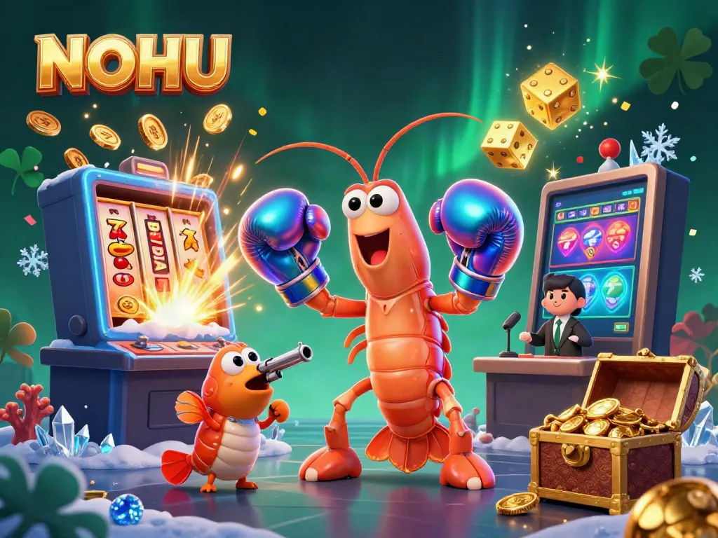 Engage in thrilling gaming experiences at NOHU with vibrant visual elements and dynamic characters.