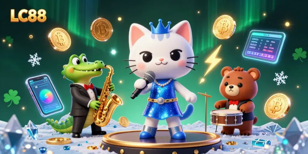 LC88 live casino experience featuring 3D animated characters and vibrant digital elements.