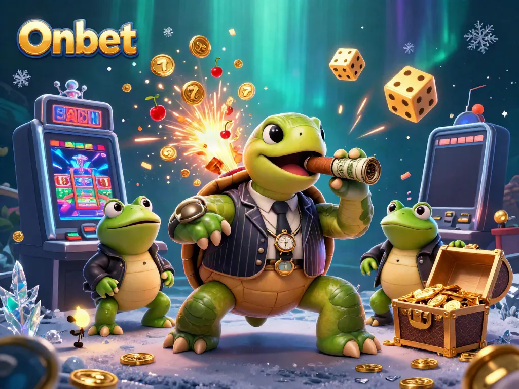 Engage with Onbet's thrilling casino offerings featuring unique characters and vibrant game elements.