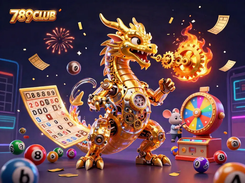 Experience thrilling gameplay at 789CLUB with vibrant lottery elements and engaging visuals depicting excitement.