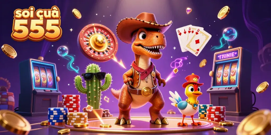 Experience thrilling wins in soi cầu 555 with vibrant characters and casino games.