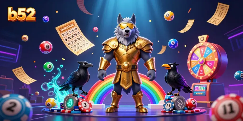 Engage with b52's casino adventure featuring dynamic game elements and a mythical theme.