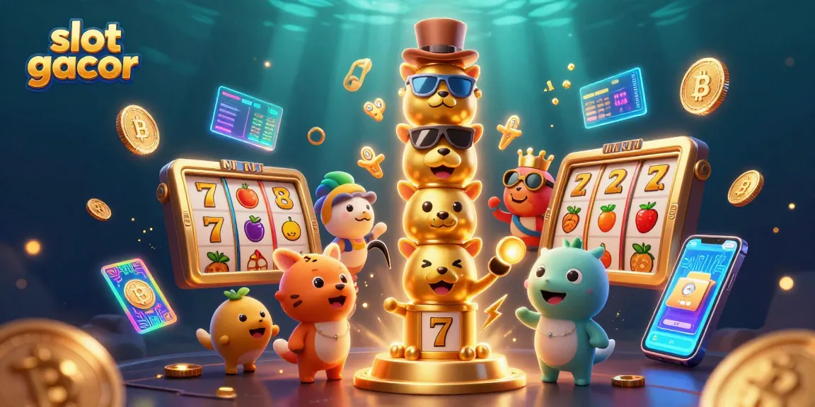 Engage with the vibrant slot gacor scene showcasing golden totem characters and rich casino elements.