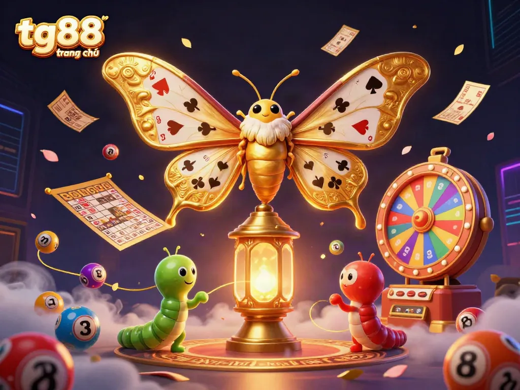 Spin with excitement at tg88 trang chủ while winning with colorful gaming elements in a vibrant casino scene.
