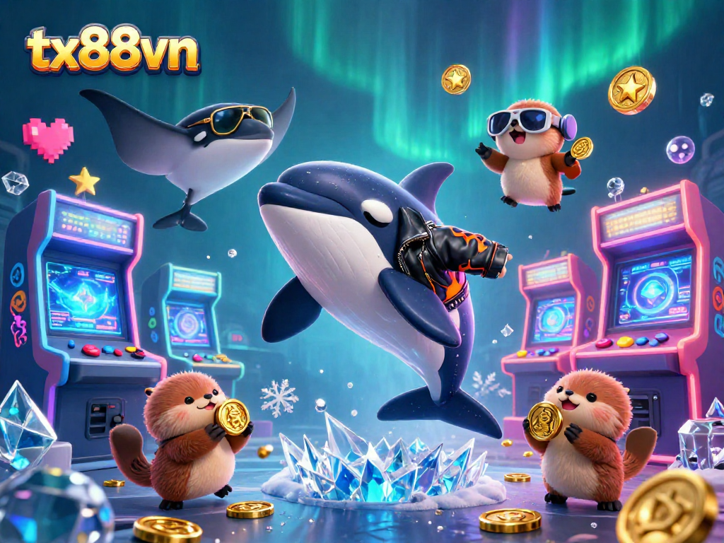 Experience the vibrant gaming action at tx88vn with casino characters and dynamic elements.