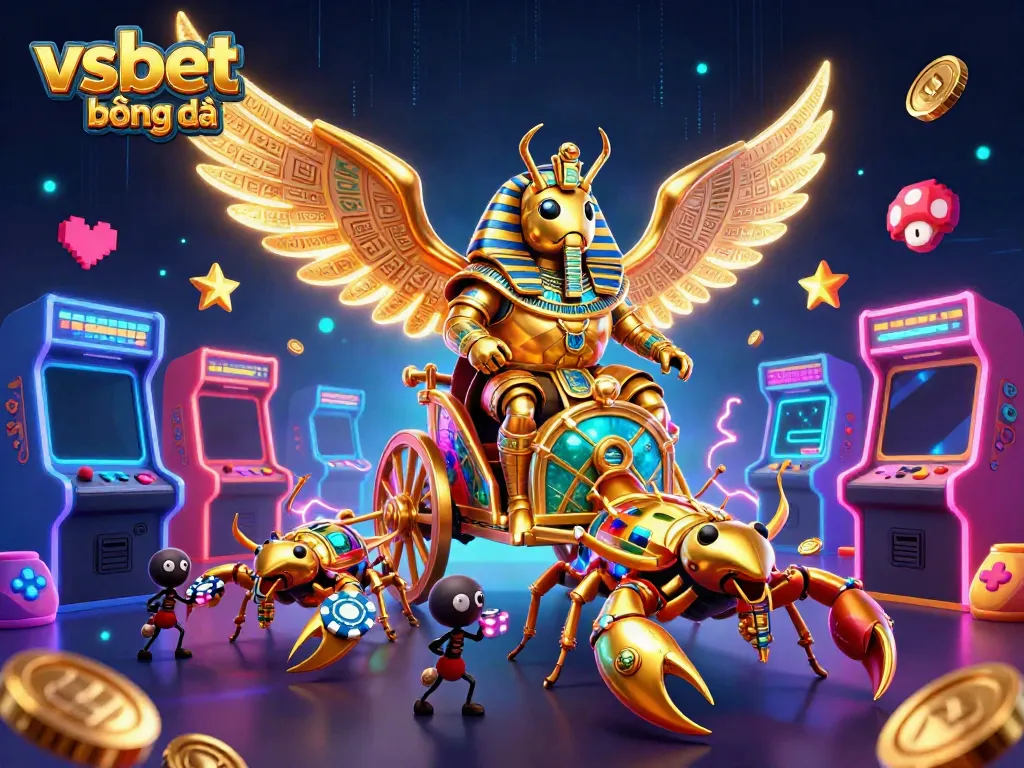 Experience thrilling gameplay at vsbet bóng đá with a dynamic chariot scene featuring unique casino elements.