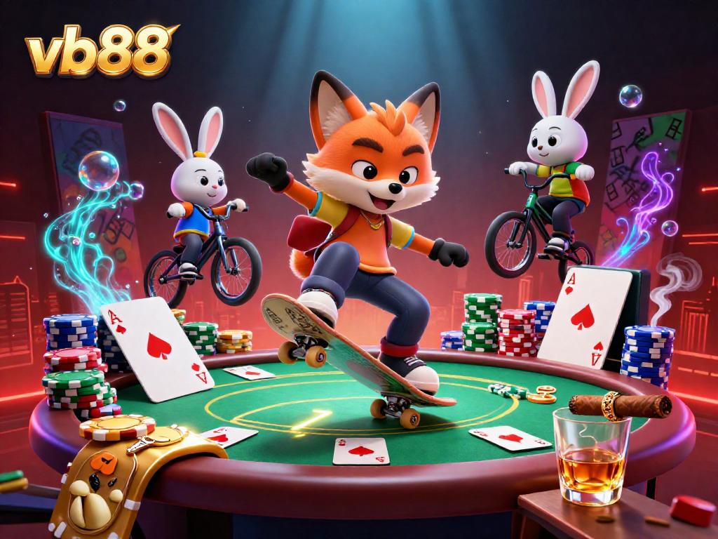 Experience thrilling gameplay at vb88 with vibrant poker scenes and dynamic characters.
