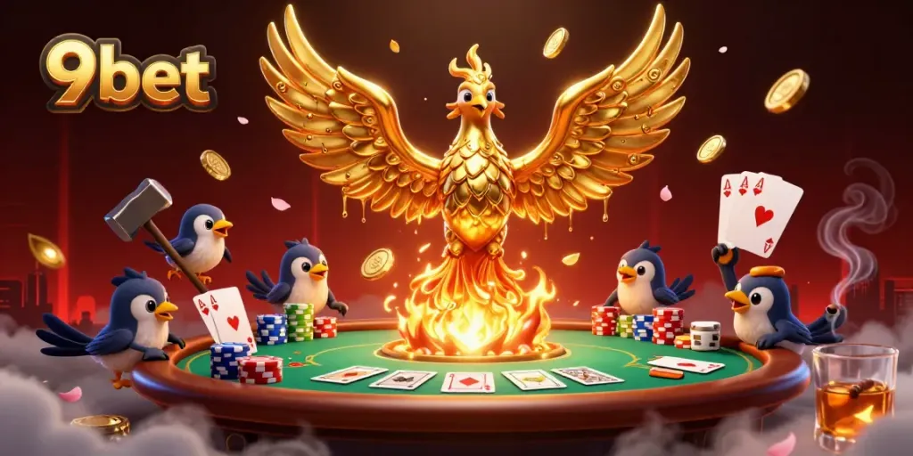 Experience the thrilling atmosphere of 9bet's dynamic casino with stunning visuals and rich game elements.